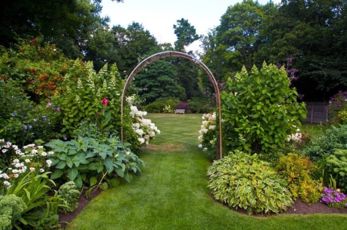 Garden landscaping archway buer luxurious toves sammensurium buffer